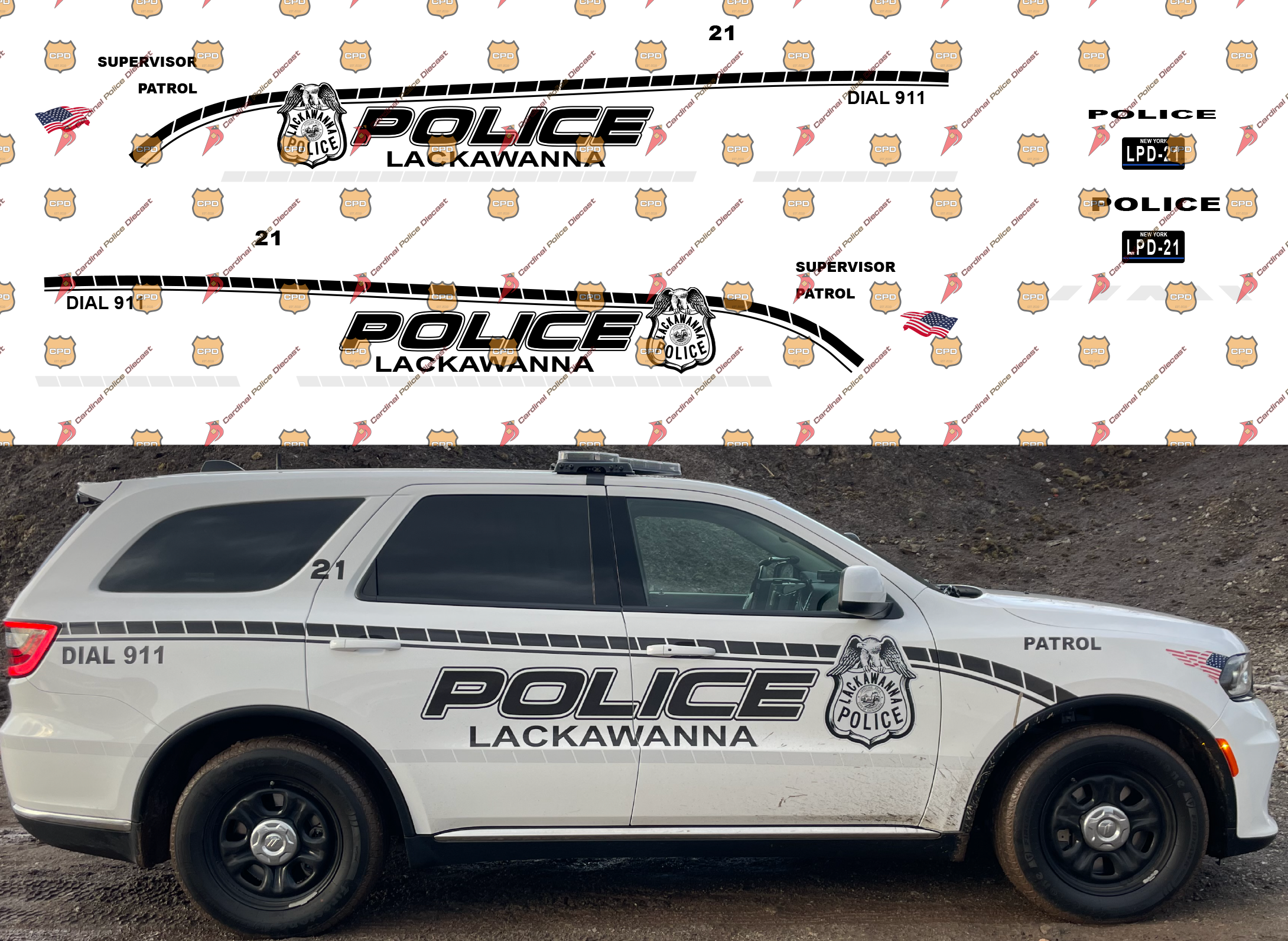1/32 — Decals Store — Cardinal Police Diecast